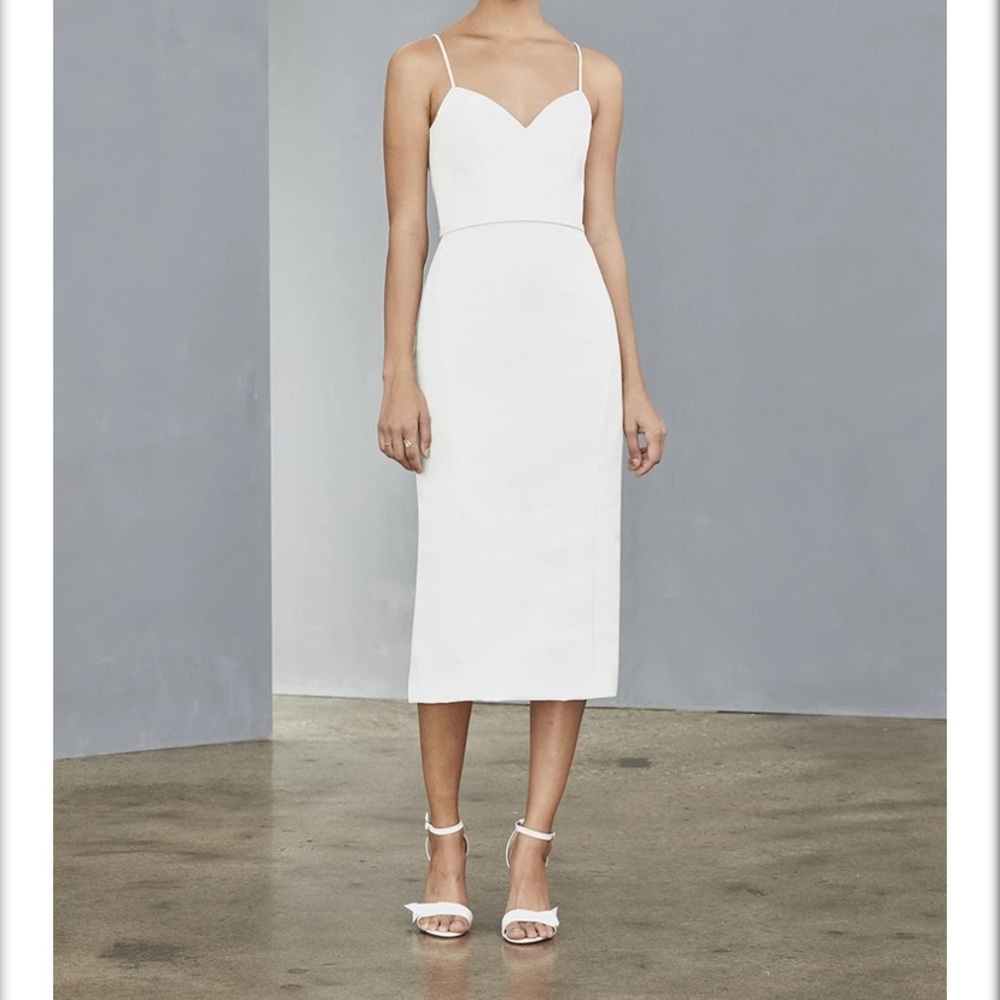 Amsale Faille Dress